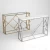 Import new model water cube design Stainless Steel   Console Table golden dining living room from China
