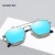 Import New Polarizer Male Personality Flip Sunglasses Women Metal Half-Frame Sunglasses Blue Light Filter Computer Glasses from China
