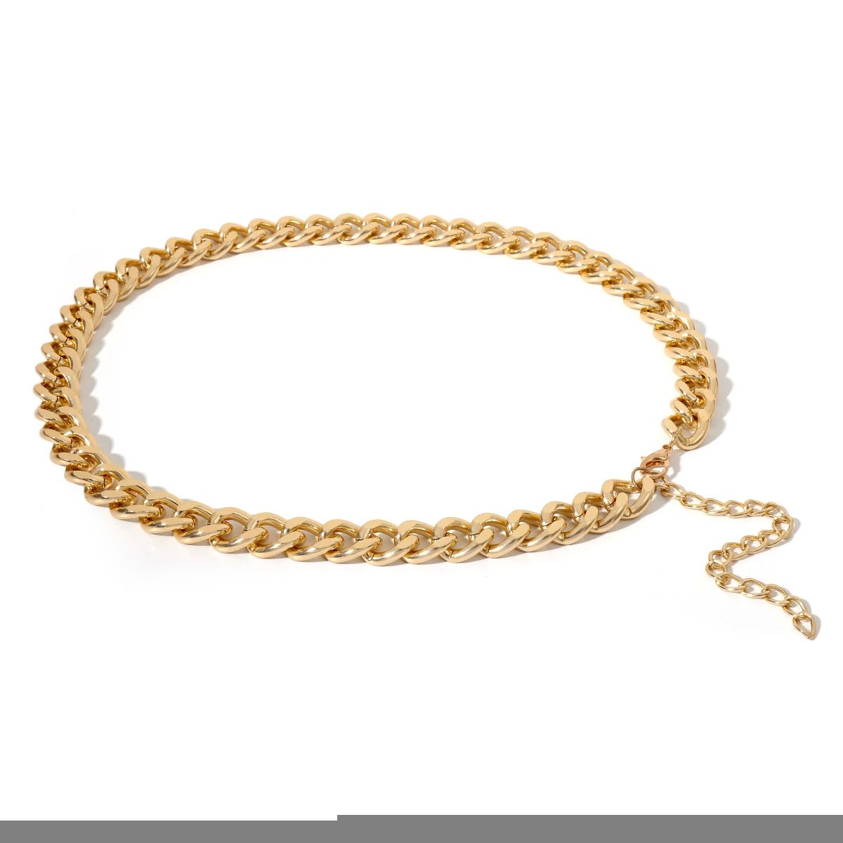 new product ideas 2020 cuban link  alloy chain belt women belt Vintage designer girdle for women accessories