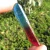 Import New products blue aura quartz crystal wand red titanium aura quartz crystal point from China