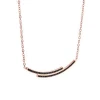 New smile titanium steel necklace women&#39;s trend simple personality  pendant neck chain do not lose color jewel