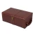 Import New style PU wood grain red wine packaging gift box portable double bottle wine box from China