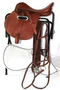 New Top Quality Brown Dressage Horse Saddle leather kit/set by Hami Land Sports