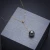Import New Type Top Sale Mother 100%  Natural  Black Pearl Pendant Jewelry Baroque Pearls Necklace Freshwater 18k Gold Filled Necklaces from China
