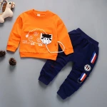 Newset design 95% cotton sheep design tops+pants boy clothing set With Bottom Price
