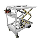 NK-1103 Electric Scissor Lift Table Driven By Cylinder For Materials Handling Powered Trolley