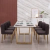 Nordic light luxury series table and chair dining room set