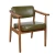Import Northern Europe Modern fashion wooden legs leather dining chair from China