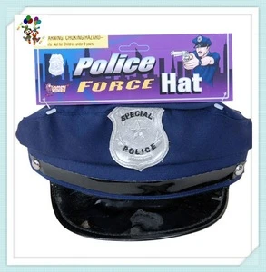 Novelty Police Cop Party Costume Policeman Hats with Plastic Badge HPC-0214