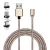 Import nylon braided  LED 1m Micro USB Magnet Charger Charging Cable magnetic ios type c usb cable from China