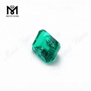 Octagon Cut Synthetic Colombia Emerald Gemstone From Messi Gems