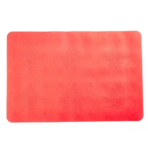 OEM design wholesale durable soft flexible thin non slip silicone bath mat