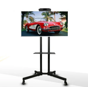 OEM factory custom 32-65 inch tv support bracket LCD TV  mobile tv cart stand