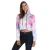 Import OEM  MOQ 1 Custom Women Letter Printed Cropped Hoodie Hot Girls Slim Fit Pullover Hoodie fashionable from China