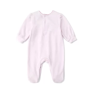 OEM ODM Custom hot selling breathable light weight velour cute infant knit baby rompers