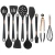 Import One Set 12 Pcs  Rose Gold  Home and Kitchen 2020 Silicone Cooking Utensil  Sets  with Holder from China