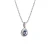 Import Original 18k White Glod 1 ct Test Past Brilliant Cut Sparkling Royal Blue Water Drop Moissanite Pendant Necklace for Women from China