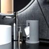 Original Modern Unique Design Semi Oval Pipe Shape Cement Concrete Tissue Box Wholesale Handmade Decoration Luxury Tissue Box
