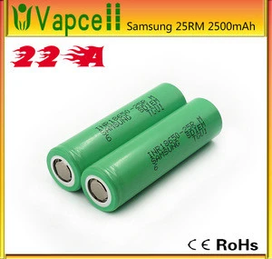 Original wholesale Samsung 25r/25rm 2500mAh 20 amp 3.7V Li-ion High Drain Battery Samsung 25r/Samsung 25rm 18650