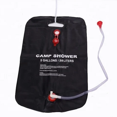 Outdoor 5 Gallons 20L  PVC Portable Camping Solar Shower Bag
