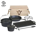 Outdoor Camping Heavy Duty Cast Iron Dutch Oven Tripod