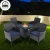 Import Outdoor Dining Set with Cushions High Quality Garden rattan sofa set Propane Gas Fire Pit Table for Outside Patio from China