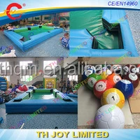 Outdoor giant human inflatable snooker pool table with snooker balls,Inflatable billiard table pool tables
