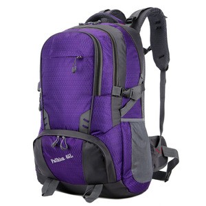 Outdoor Hiking Sport Mountaineering Bags 50L 100% Nylon Large Waterproof Backpack
