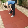 Outdoor Indoor playground rubber tile / fitness rubber mat / crossfit gym rubber floor