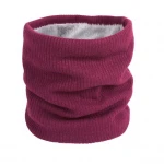 outdoor running ski walking unisex thermal fleece knit plush lined neck gaiter scarf