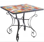 Outdoor terrace iron Mosaic leisure  bistro sets tea table three set bar cafe courtyard european-style bistro sets