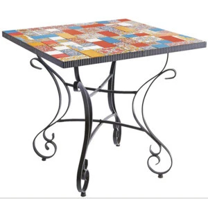Outdoor terrace iron Mosaic leisure  bistro sets tea table three set bar cafe courtyard european-style bistro sets
