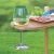 Import Outdoor Wine Holder Bamboo Table, Holds 2 Glasses, Collapsible, Portable from China