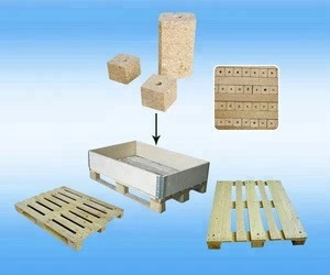 Pallet block making machine Sawdust recycling wood pallet feet making machine Wood chip block machine