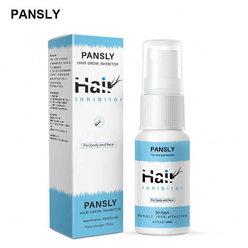 PANSLY Natural Painless Hair Removal 30 Days Soft Body Face Hair Growth Inhibitor Serum Spray for Legs Body Armpit