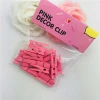 pink customized mini wooden clothespins clothes pin/clips/pegs for sale