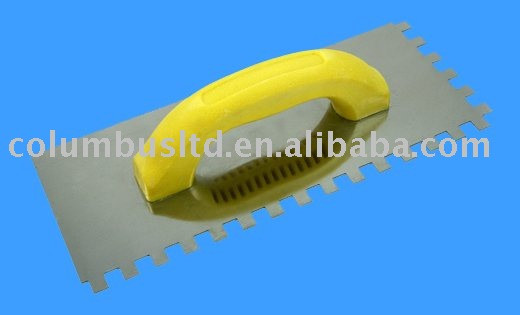 plastering trowel with rubber handle