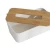 Plastic Tissue Box Storage Holder Irregular Bamboo Fiber Cover