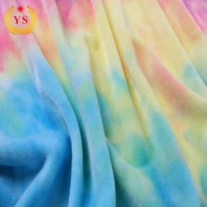 Polyester-Spandex Knitted tie-dye poly fabric polyester spandex fabric