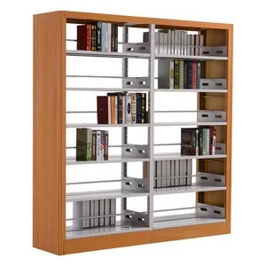 popular library furniture and equipment book rack shelf metal material Multi-level  book store display shelves