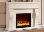 Popular stone marble electric fireplace for house
