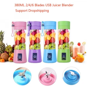 Portable Blender USB Mixer Electric Juicer Machine Smoothie Blender Mini Food Processor Personal Lemon Squeezer Orange Juicer