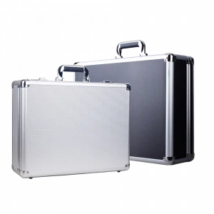 Portable carrying case with custom foam insert vanity aluminum knife case, kitchen set storage case