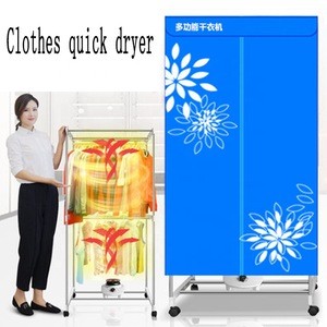 Portable electric clothes dryer 1000W foldable clothes drying rack portable cloth dryer with castor