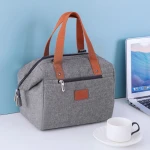 Portable insulated cooler lunch bag picnic bag for women work picnic hiking beach fishing