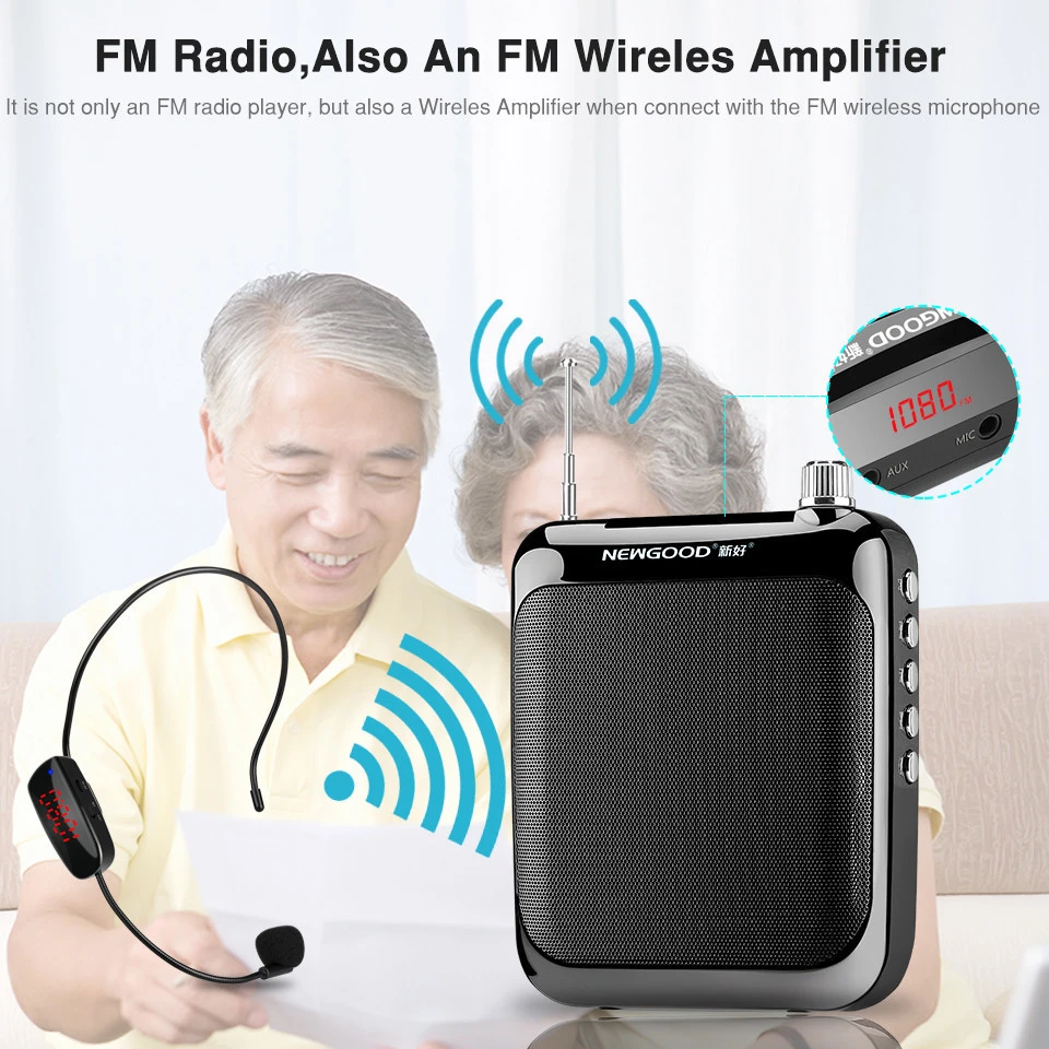 Portable Mini Waist Band Amplifier With Microphone India Multifunction Personal Sound Phone Voice Amplifier Magic Loud Sound