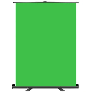 Portable Pull Up Backdrop Collapsible Chromakey Panel for Photo Backdrop Video Studio, Wrinkle-Resistant Greenscreen Background