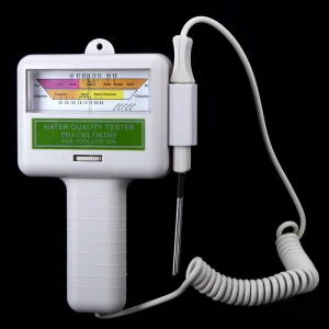 Portable Water Quality PH CL2 tester meter for Swimming Pool Spa water PH meter