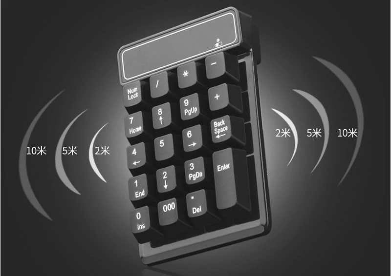 Portable Wireless Levitation USB Numeric Keyboard 19 Keys Number Mini Keypad for Laptop Desktop Computer PC