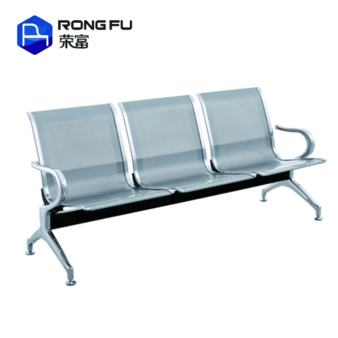 powder coated steel public waiting airport chair